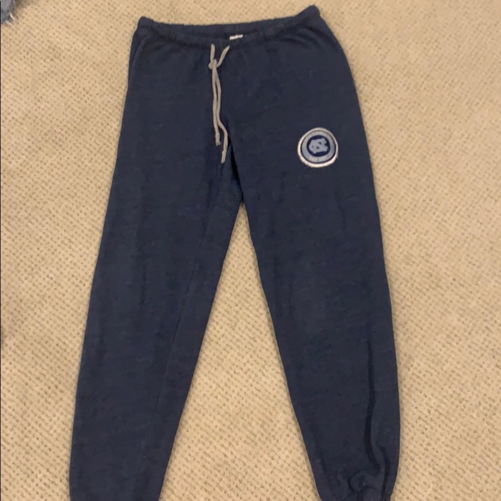 University of North Carolina sweatpants.